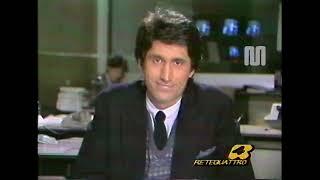 1983 VideoDelta - ReteQuattro (Lombardia)  Ultimissima TG del 24 marzo In studio Roberto Quintini