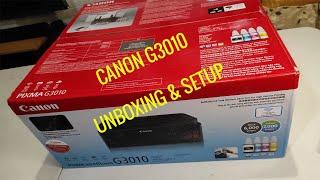 CANON G3010 UNBOXING & Wireless Setup