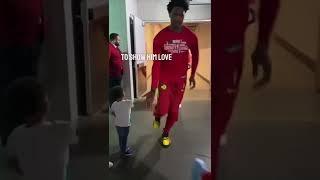 This young fan’s reaction after giving NBA players high fives is amazing ️ (via ATLHawks/TW)