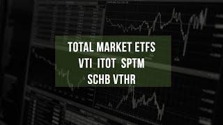 Total Market ETFs   (VTI, ITOT, SPTM, SCHB, VTHR)
