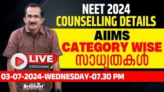 NEET 2024 Counselling Details | AIIMS Category Wise Possibilities