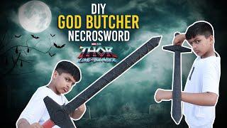 How to Make Gorr the God Butcher Necrosword | How to Make Cardboard Sword | Sparsh Hacks