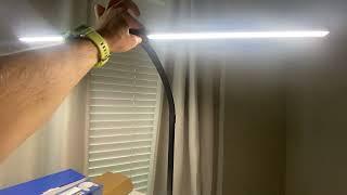 LED Double Head Architect Desk Lamp. 5 Mode Dimmable. REVIEW