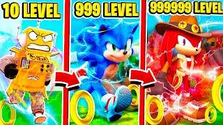 ЕХИДНА НАКЛЗ ОХОТНИК СТАЛ БЫСТРЕЕ СОНИКА! НУБ И ПРО ВИДЕО ROBLOX Sonic Speed Simulator