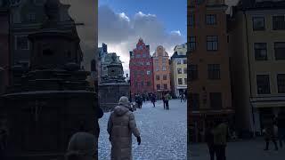 Stockholm Sweden   #snow #winter #love #travel #february #stockholm #gamlastan #oldtown