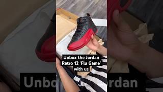 Unbox the Jordan Retro 12 ‘Flu Game’ with us #sneakers #sneakersunboxed #footlocker #jordan12