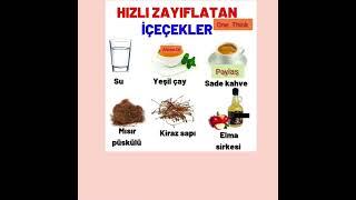 "5 Dakikada Hazırlanan Hızlı Zayıflatan İçecekler!"#Zayıflama #Sağlıklıİçecekler #HızlıZayıflama