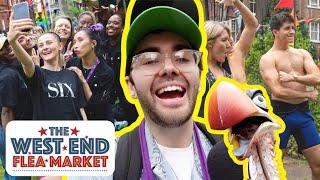 the WEST END FLEA MARKET 2024 vlog | what happened at the London theatre charity event