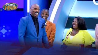 Steve cannot pronounce "CLICK" in Xhosa, one of the 11 South Africa languages! | Family Feud Africa