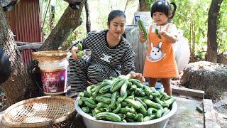 Traditional “ Fermented cucumbers “ recipe - Family food cooking - Sreypov Life show