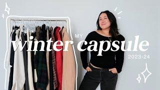 MY WINTER CAPSULE WARDROBE 2023-24 (24 pieces, thrifted)