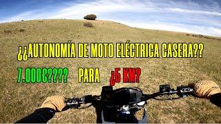 ¿Cual será LA AUTONOMÍA DE MI MOTO ELÉCTRICA CASERA DE 7000€?