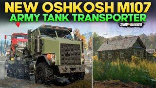 New Truck Oshkosh M1070 in SnowRunner Powerful Army Tank Transporter You Need to Try