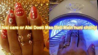 Nail designs at home|lauki chana dal punjabi styl|smoke chicken|family vlogs