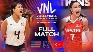  USA vs.  TUR - Full Match | Semifinals | Women's VNL 2023
