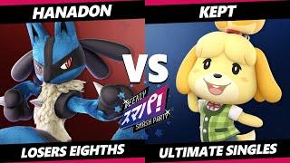 Sumapa 158 TOP 8 - Hanadon (Lucario) Vs. kept (Isabelle) Smash Ultimate - SSBU