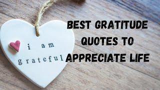 Best Gratitude Quotes to Appreciate Life