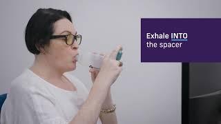 Asthma Australia - How to use a spacer and puffer - 1 breath technique