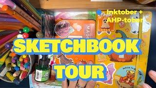  DOUBLE SKETCHBOOK TOUR! Inktober + AHP-tober 