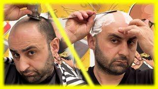 Asmr Haircut with Straight Razor | Relaxing Scalp Shaving Sounds