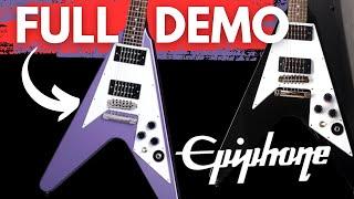 Epiphone Kirk Hammett Flying V FULL DEMO