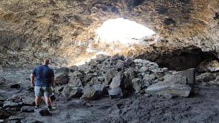Exploring the lava tubes at Craters of the Moon National Monument