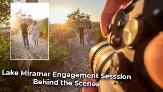 Lake Miramar Engagement Session | Behind the Scenes | San Diego Engagement Session