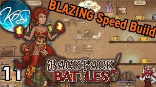 Backpack Battles 11 - SPEEDY PYRO EXTRA FLAMER BUILD - First Look, Let's Play