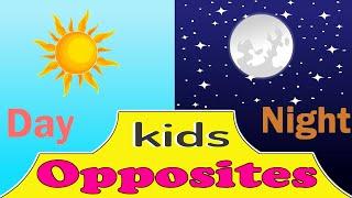 Opposite Words | Opposites for Kids | Early Education | Antonyms |Toddler Learning Videos| Kidditube