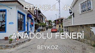 Istanbul 4K Drive & Walk in Anadolu Feneri Village in Beykoz Driving Tour Sightseeing Video