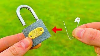 3 Ways to Open a Lock Without a Key! Amazing Tricks That Work Extremely Well