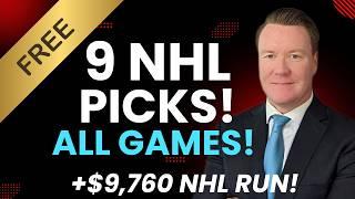 Croy's Rink Report: 9 Free NHL Picks for Today! Expert NHL Predictions for ALL GAMES 10/24/2024