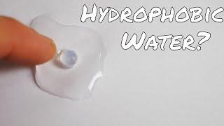 Self-Repelling Hydrophobic Water Drops!