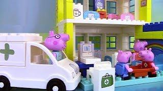 Peppa Pig Blocks Hospital Building Set  Jeu de construction de l'hôpital