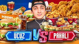 EN UCUZ VS EN PAHALLI MENÜLER (BURGER KING - MC DONALDS - POPEYES - KFC)