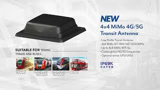 Train Antennas - The New TRNM4 | 4x4 MiMo 4G/5G LTE with optional GNSS and MiMo WiFi 6e