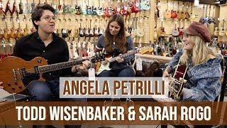 Angela Petrilli with Sarah Rogo & Todd Wisenbaker at Norman's Rare Guitars