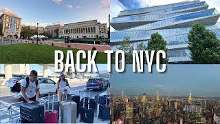 moving back to NYC | first week at Columbia Business School, new apartment, exploring midtown