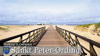 【4K】 Sankt Peter-Ording | Walking Tour From The Village Along The Adventure Promenade To The Beach