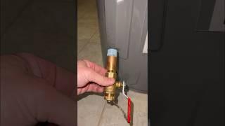 Why You Should Replace Your Water Heaters Factory Drain Valve #plumbing  #shorts