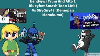 Rivals Of Aether Workshop bendyjw Trum And Alto 1 Blueybot Smash Toon Link Vs ShyGuy48 Demopan Kuma