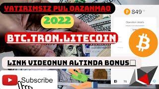 YATIRIMSIZ (TRON) (BITECOIN) QAZANMAQ Internetden pul qazanmaq (ÖDƏMƏ EDİR) 100%%