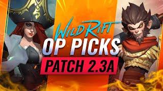 5 OP PICKS for Patch 2.3A - Wild Rift (LoL Mobile)