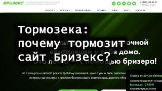 Тормозека: почему тормозит сайт Бризекс?