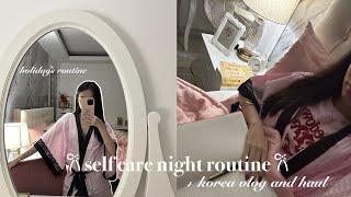 my night routine on holidays + korea vlog and olive young haul