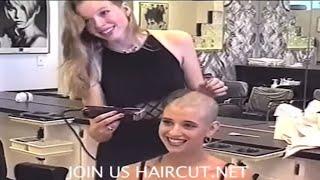 COMMERCIAL FREE BEST BALD CHICK EVER? ANDREA CUT BY MARY IN SAN FRANCISCO DVD 206 HAIRCUT.NET
