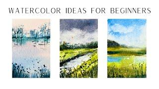 Mini Watercolor Painting Ideas For Beginners