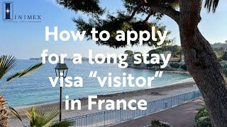 Immigration to France - long stay visa visitor