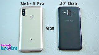 Samsung Galaxy j7 Duo vs Redmi Note 5 Pro Speed and Camera Comparison