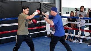 THE FLASH! RYAN GARCIA'S EXPLOSIVE FULL MITT WORKOUT - GARCIA VS. VELEZ